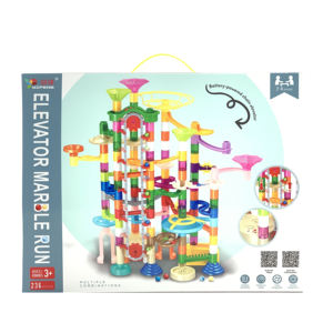 Motorlu asansör ile 236 adet parlayan mermer Run-inşaat yapı taşları, glow-in-the-koyu mermerler, kök hediye - Product Image 6