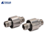 Raccords pivotants DN en acier inoxydable, connexion filetée mâle x mâle BSP, traversée droite universelle pour machines agricoles