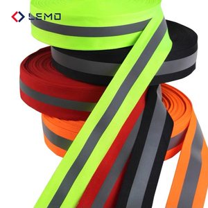 <span class=keywords><strong>Cinta</strong></span> Reflectante <span class=keywords><strong>de</strong></span> <span class=keywords><strong>Seguridad</strong></span> <span class=keywords><strong>Personalizada</strong></span> Estilo Twill, Material Reflectante Verde Fluorescente, Tela con Patrón <span class=keywords><strong>de</strong></span> Rayas - Product Image 1