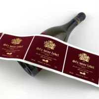 Vente flash - Étiquettes de bouteille de vin personnalisées en acrylique, résistantes à l'huile, à l'eau, aux rayures, écologiques, résistantes à la chaleur, autocollantes, de haute qualité