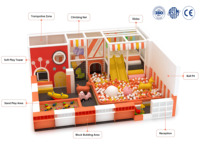 Équipement de jeu intérieur pour enfants, directement de l'usine, avec toboggan ondulé, piscine à balles, table à sable et zone trampoline pour centre commercial