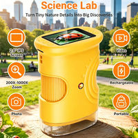 Digital Microscope for Children Micro-Imaging Exploration Equipment for Student Hands-on Experiments