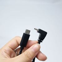 كابل تمديد USB نوع C ذكر إلى ذكر بزاوية قائمة على شكل حرف L مع حد أدنى منخفض للطلب