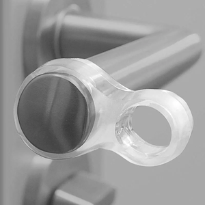 Glow in the <strong>Dark</strong> Wall Door <strong>Knob</strong> Handle Bumper Stop Clear Silicone Gel Door Handle Buffer Luminous Wall Protection - Product Image 2
