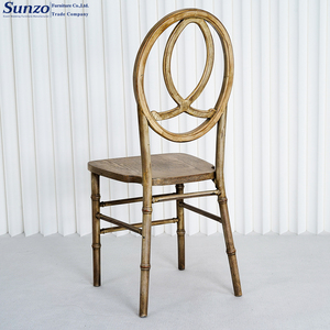 Silla de Comedor Moderna Phoenix de Madera Maciza de Locust con Respaldo Personalizado con Diseño de Pez para Eventos y Catering - Product Image 5