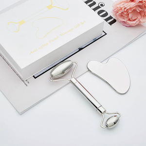 New Design Gua Sha <strong>Stainless</strong> <strong>Steel</strong> Set <strong>Massage</strong> <strong>Roller</strong> <strong>Face</strong> Massager With Box High Quality <strong>Stainless</strong> <strong>Steel</strong> Set <strong>Roller</strong> Guasha - Product Image 5