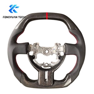 Volante Deportivo Rojo de Fibra de Carbono Forjado con Luces LED para <span class=keywords><strong>Toyota</strong></span> GR <span class=keywords><strong>86</strong></span> GR <span class=keywords><strong>GT</strong></span> GT86 Subaru BRZ 2012 2013 2014 2015 2017 2020 - Product Image 3