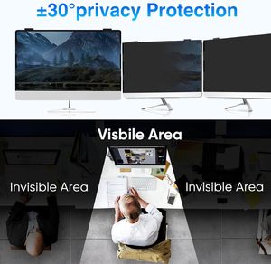 XC 27 pulgadas 16:9 pantalla ancha Protector antideslumbrante Escudo colgante extraíble Monitor sin marco Pantalla de privacidad de la computadora Azul - Product Image 3