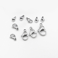 Fermoirs mousquetons en acier inoxydable 304 plaqué or 18 carats pour la fabrication de bijoux en gros