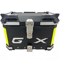 Boîte à bagages pour moto en alliage d'aluminium incrusté 45L, vente en gros directe d'usine, bagages étanches pour le rangement et les voyages en moto