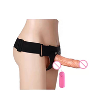 Vibrateur réaliste populaire et abordable pour femmes, grand modèle, en forme de pénis, avec harnais, jouet sexuel en gros