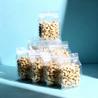 Sachet Doypack Personnalisé Transparent Qualité Alimentaire à Huit Soudures Latérales 7x11 avec Fermeture Zip Sécurisée en PET/PE Stratifié