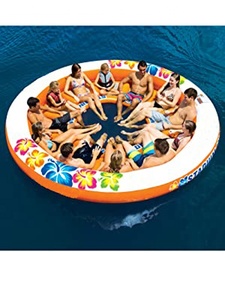 Phao Nước Bơm Hơi Đảo 6 Người Phòng Chờ Tùy Chỉnh Bằng Nhựa PVC Cho Hồ Và Đại Dương Tiệc Tùng - Product Image 6