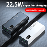 30000mAh QC3.0 22,5 W 20W Carga rápida Banco de energía de alta capacidad Estación de energía con tecnología GaN y carga solar
