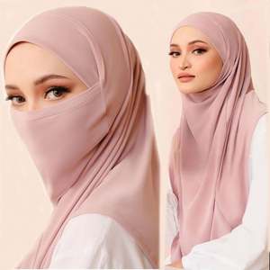 Pañuelo Hijab Árabe Ligero de Acrílico Liso, Nuevos Estilos de Invierno, Venta al por Mayor, Hijabs Multifuncionales para Mujeres Musulmanas - Product Image 1