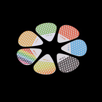 Plectres de guitare en plastique de 0,46 mm en gros, texture antidérapante Diamond Grip pour un jeu de cordes précis, plusieurs couleurs - pour basse