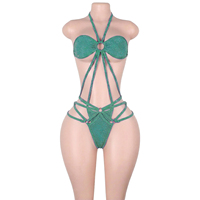 Tenues de danse exotiques pour spectacle, en lurex argenté métallisé, pour strip-teaseuses, tenues de serveuse de bouteilles, ensembles pour boîte de nuit et rave