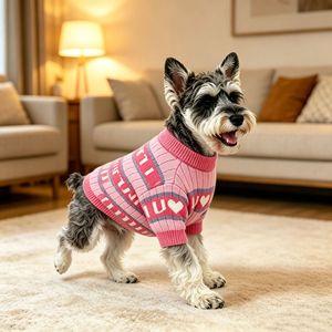 Suéter Rosa para Perro, Diseño de Moda de Alta Calidad, Sudadera para Perro, Ropa para Perro de Otoño e Invierno - Product Image 3