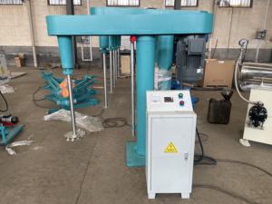 Disperseur à double disque haute vitesse, mélangeur dissolvant avec cuve à double enveloppe pour peinture/pigment/revêtement/encre - Product Image 5