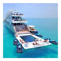 Wassersport Faltbare und abnehmbare aufblasbare Yacht Floating Ocean Sea Swimming Pool langlebiges schwimmendes Kissen