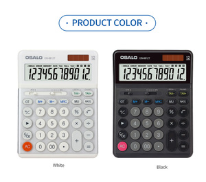 <span class=keywords><strong>Calculadora</strong></span> de impuestos de escritorio de 12 dígitos al mejor precio con pantalla grande Logotipo personalizable Función de impuestos impresa hecha de plástico - Product Image 3