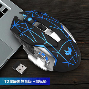 เมาส์ไร้สาย Topone T2 สีเงิน แบบเงียบ 6 ปุ่ม 2.4G ออปติคอล USB สำหรับใช้ในบ้านและสำนักงาน - Product Image 5