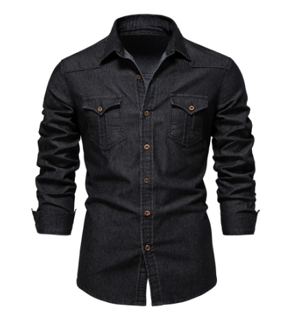 Casual Shirts Custom Men Shirt Jeans