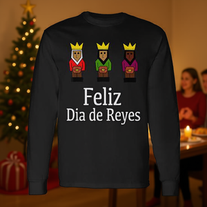 Feliz Día de Reyes Magos Camiseta de manga larga de los Tres Reyes Magos - Product Image 3