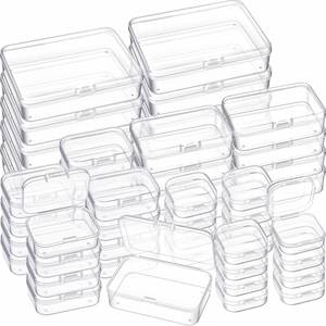 Mini Clear Plastic Beads Container PP Packing Gift Case Portable Multi Purpose Transparent <b>Small</b> Plastic <b>Storage</b> <b>Box</b> <b>with</b> <b>Lid</b> - Product Image 1