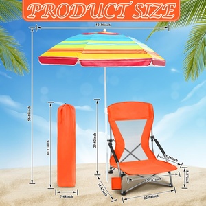 Large 1.8M Oxford Beach <b>Umbrella</b> Commercial Outdoor Manual Classic Straight <b>Windproof</b> All-in-1 Sunny & Rainy Use - Product Image 2