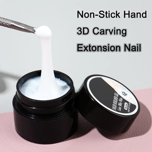 5ml Pearl White 3D Sculpting Gel <b>Nail</b> Polish Non-Stick Hand <b>Extension</b> 3D Shaping Carving Flower DIY <b>Nail</b> Art Stainless Steel - Product Image 6