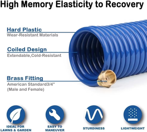 Manguera de Jardín Profesional Resistente a la Oxidación, Ligera y Retráctil de 100 Pies, Manguera de Jardín en Espiral de EVA - Product Image 4