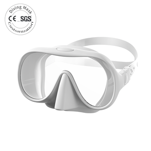 Maschera da immersione Anti-perdita a basso Volume Anti-nebbia regolabile per Snorkeling <span class=keywords><strong>e</strong></span> immersioni in Silicone temperato per uso alimentare - Product Image 1