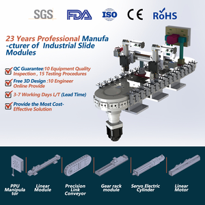 KNK Precisie Link Circulaire Geleiderail Circulerende Transportband Automatische Assemblagelijn Gebogen Lineaire Rail Curve Transportband - Product Image 6