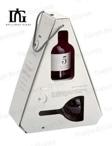 Eco Friendly Kraft Corrugated <strong>Box</strong> Printed Cardboard Wine <strong>Box</strong> with Handle Premium 2 Bottle Wine <strong>Gift</strong> Packaging <strong>Box</strong> - Product Image 2