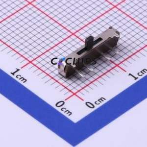 K3-1370D-G1 Slide Switch Through hole Component (THT) Switch Single Pole Three Throw Rectangle Pin Header PC Pin 12.7mm - Product Image 1