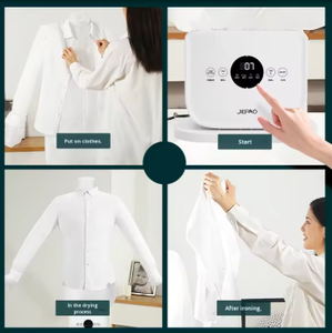 Défroisseur Vapeur Automatique Gonflable <span class=keywords><strong>de</strong></span> Haute Qualité, <span class=keywords><strong>Repassage</strong></span> <span class=keywords><strong>et</strong></span> Séchage Intégrés, Détacheur <span class=keywords><strong>de</strong></span> Plis Électronique pour Vêtements - Product Image 2