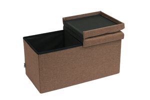 Bailey salon meubles pliant chambre rangement pouf rangement coffre repose-pieds tabouret chambre avec rangement peut contenir pliable - Product Image 5