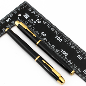 สีดำเงาพร้อมปากกาโรลเลอร์บอลโทนสีทอง - Product Image 6