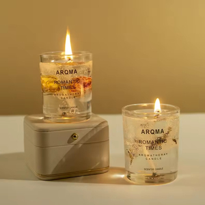 Vela Aromática de Gelatina Personalizada con Flor Eterna, Cera de Soja 100% Orgánica, Perfumada para Uso en Fiestas y Bares, Decoración Perfecta para el Hogar - Product Image 2