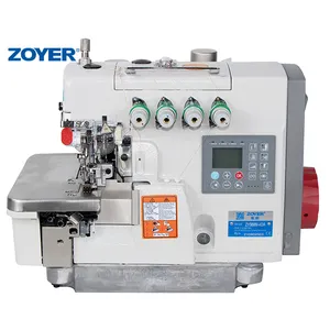 ZY988N-4DA Zoyer จักรเย็บผ้าอุตสาหกรรม EX จักรเย็บผ้า4ด้ายจักรเย็บผ้าอัตโนมัติเต็มรูปแบบและ Overlock