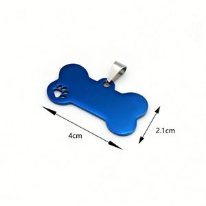 Custom Laser logo Blank Metal Pet Dog Cat Name <b>Id</b> <b>Tags</b> for Engraving - Product Image 2