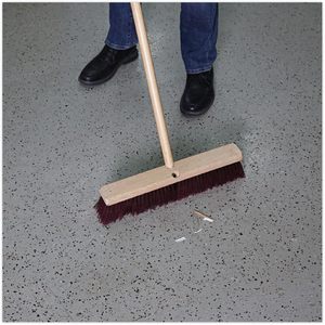 3 en 1. Tête de brosse de sol robuste en polypropylène bordeaux, résistante au lave-vaisselle, 19x14x14 pouces, pour le nettoyage - Product Image 5