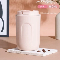 Nouvelle Tasse à Café Isotherme Portable 380 ml en Acier Inoxydable 316 à Double Paroi, Gravée au Laser avec Logo Personnalisé, Vente en Gros 2026 Emerit