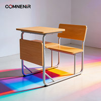 Usine de mobilier scolaire chinoise parmi les 3 meilleures, bureau et chaise individuels en métal à hauteur fixe pour étudiants, pour hôpitaux et bureaux à domicile
