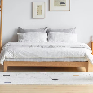 F8016 Cama de Madera Tatami Estilo Nórdico Minimalista de Roble Macizo para Dormitorio - Product Image 2