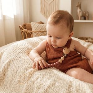 Chaîne de sucette en silicone de qualité alimentaire, cadeau de fête pour bébé, cadeau de baptême pour nouveau-né, fournitures de fête - Product Image 2