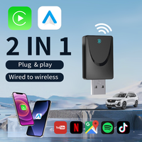 Nouveau mini dongle CarPlay sans fil pour Apple CarPlay et Android Auto, adaptateur USB Type-C filaire vers sans fil pour CarPlay