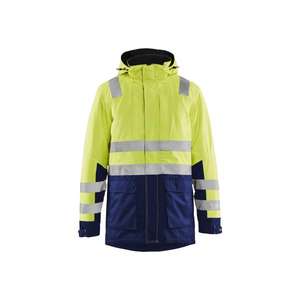 BLAKLADER - 449519873389XS Parka de invierno Hi-vis Yellow/Navy Blue-EAN 7330509076002 ROPA DE TRABAJO DE LA HI-VIS - Product Image 1