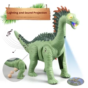 Juguetes transfronterizos para niños que caminan poniendo huevos eléctricos de cuello largo dragón luz llamada proyección modelo de dinosaurio eléctrico - Product Image 5